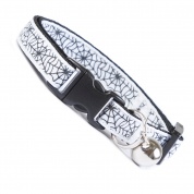 White Spiders Web Cats Collar